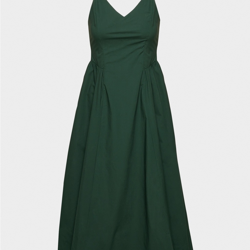 Aritzia Forest Green Midi Dress